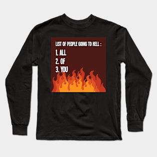 Hell List - For the dark side Long Sleeve T-Shirt